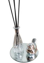 Mini Difusor Aromatizador Aroma Passarinho Bandeja Espelhada