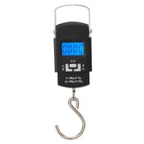 Mini digital portátil recarregável Tela LCD lcd tela de pesca de viagem de bagagem ponderando com gancho pendurado