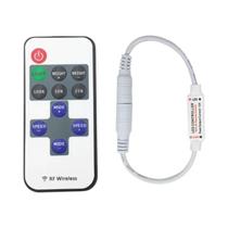 Mini Dimmer Sem Fio RF De 11 Teclas Para Fita De Luz LED COB DC 5V a 24V 12A Com Controle Remoto