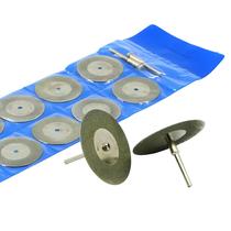 Mini Discos de Corte Revestidos de Diamante (50mm) - Pacote com 10 Peças para Polimento Rotativo