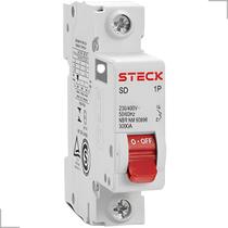 Mini Disjuntor 1 Polo Curva C 3kA 400V 10A até 32A Steck