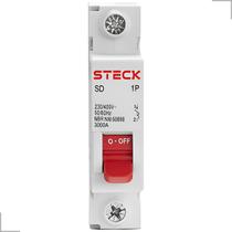 Mini Disjuntor 1 Polo Curva C 3kA 400V 40A e 50A Steck