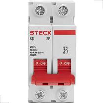 Mini Disjuntor 2 Polos Curva C 3kA 400V 40A e 50A Steck Mini Disjuntor 2 Polos Curva C 3kA 400V 40A e 50A Steck