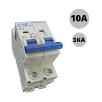Mini Disjuntor Bipolar Curva C 10a Desligamento Automatico