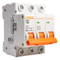 Mini Disjuntor C Tripolar 50A 3Ka Metaltex