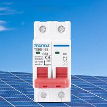 Mini Disjuntor Solar DC 1000V 6A-63A 2P - Interruptor para Sistema Fotovoltaico