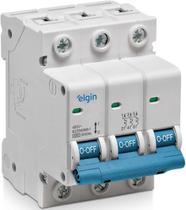 Mini Disjuntor Termomagnético Tripolar 3P 6A Elgin