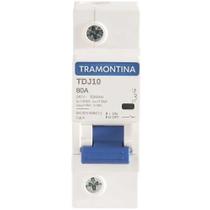 Mini Disjuntor Tramontina 80 A 1 Polo Curva C Branco Nbr 60898