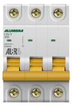 Mini Disjuntor Tripolar 25A Curva C 3KA - Alumbra