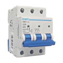 Mini Disjuntor Tripolar 25A NB1-63 C25 Chint