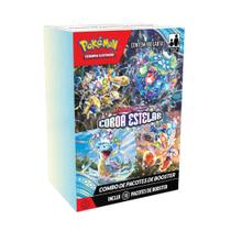 Mini Display Pokemon TCG Escarlate e Violeta 7 Coroa Estelar Copag - 34676