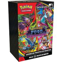 Mini display pokémon tcg me02 fogo fantasmagorico - 108 cartas copag