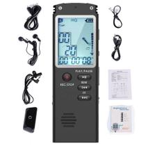 Mini Ditafone Digital com Ativação por Voz - Gravador de Áudio MP3