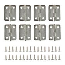 Mini Dobradiça 2,2cm Com Parafuso Para Caixa Mdf 40 Unidades Mini Dobradiça 2,2cm Com Parafuso Para Caixa Mdf 40 Unidades