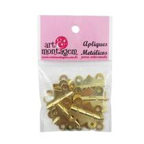 Mini Dobradica Ouro 20x25mm Pct Com 12pcs Amd035-ou Mini Dobradica Ouro 20x25mm Pct Com 12pcs Amd035-ou