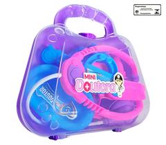 Mini Doutora Pakitoys Maletinha com Acessorios Medicos de Brinquedo Lilas
