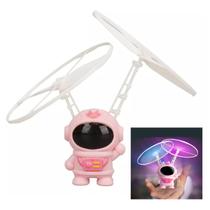 Mini Drone Astronauta Voador Boomerang Helice LED USB Bateria Recarregavel Sensor Movimento Criança Resistente Seguro Iluminaçao Entretenimento Diver - LEVA PRA CASA