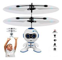 Mini Drone Brinquedo Infantil Robô Helicóptero Voador Com Infravermelho Sensor A Mão Voa Verdade Recarregável