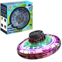 Mini Drone Disco Voador Spinner de Brinquedo Led Boomerang