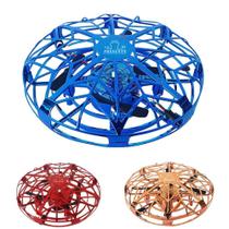 Mini Drone Disco Voador Ufo Infantil Azul Dourado Vermelho - Polibrinq Mini Drone Disco Voador Ufo Infantil Azul Dourado Vermelho - Polibrinq