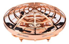 Mini Drone Dourado Disco Voador Ufo Infantil Bateria Mini Drone Dourado Disco Voador Ufo Infantil Bateria