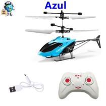 Mini Drone Helicóptero Avião Voador Controle Remoto Sensor Recarregável Brinquedo