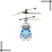 Mini Drone Robô Voador Azul Voa de Verdade Brinquedo