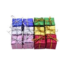 Mini Enfeites De Natal 12-60pcs Caixas De Presente De Espuma Pendentes Para Árvore De Natal