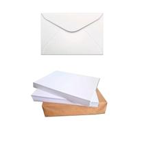 Mini Envelope Visita (100) + Cartão em Branco Mensagem Floricultura Cestas Café Manha