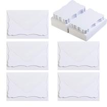 Mini envelopes brancos Toperd, pacote com 100, 10 x 7 cm, com cartões Mini envelopes brancos Toperd, pacote com 100, 10 x 7 cm, com cartões