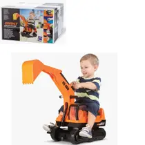Mini Escavadeira Infantil Tamanho Grande Giant Escavator Roma Brinquedos