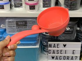 Mini Escorredor Coral Tupperware - Utensílio de Cozinha Laranja