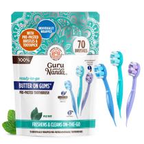 Mini escova de dentes de viagem descartável GuruNanda 70 Ct