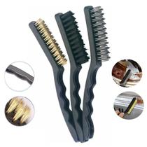 Mini Escova De Fio De Latão, Nylon, Aço, Removedor De Ferrugem, Limpeza, Moedor, Kit Doméstico