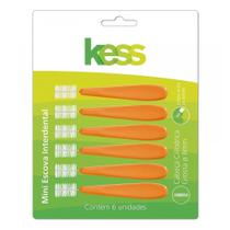 Mini Escova Interdental Cilíndrica Grossa 8mm 6 Unidades Kess 2007 Mini Escova Interdental Cilíndrica Grossa 8mm 6 Unidades Kess 2007