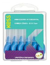 Mini Escova Interdental Kess Cônica Com 6 Un. - 3 A 7mm