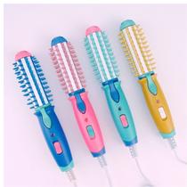 Mini Escova Modeladora Portátil Enrola Cabelo Alisadora Bivolt