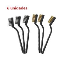Mini Escovas De Arame Resistentes, 6 12 Peças De Cerdas De Cobre De Aço Inoxidável Para Limpeza De