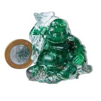 Mini Escultura Buda de Quartzo Verde na Resina - 10 Peças de 70g e 5cm Mini Escultura Buda de Quartzo Verde na Resina - 10 Peças de 70g e 5cm