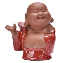 Mini escultura da figura do Buda Maitreya Estátua do Monge Rindo