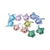 Mini Escultura De Pato 10pcs Miniatura Realista De Resina Sting Ray Topper De Bolo Figurinha De