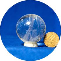 Mini Esfera Cristal Extra Pedra Natural 38mm 74g Tipo A Mini Esfera Cristal Extra Pedra Natural 38mm 74g Tipo A