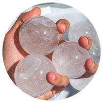 Mini Esfera Pedra Cristal Natural 55 a 60 mm Tipo B - CristaisdeCurvelo