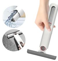 Mini esfregão mop absorvente limpeza com refil mini rodo de pia janelas espelhos