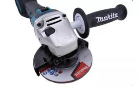 Mini Esmerilhadeira Angular Sem Fio Makita DGA504Z Azul-Turquesa + Acessório