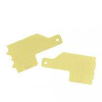 Mini espátula decorativa amarela com 2 peças código 6 bluestar