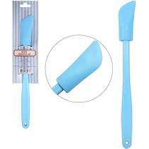 Mini Espatula Pao Duro De Silicone Cupcake Azul 21X2,3Cm Td