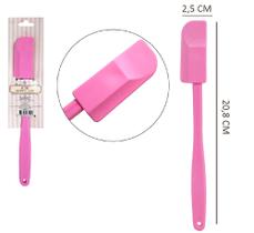 Mini Espátula Pão Duro Multiuso de Silicone Jelly Rosa - Linha Confeiteiro