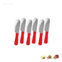 Mini Espátulas 6 Peças Inox Geleia Patê Manteiga Requeijão Mini Espátulas 6 Peças Inox Geleia Patê Manteiga Requeijão