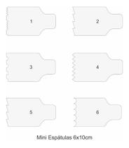 Mini Espatulas Decorativa De Bolo Em Acrílico Kit De 6 Un.